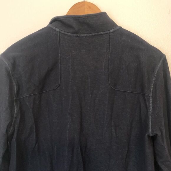 MERREL Selectwick 3/4 Zip Navy Sweater Medium - Picture 8 of 15